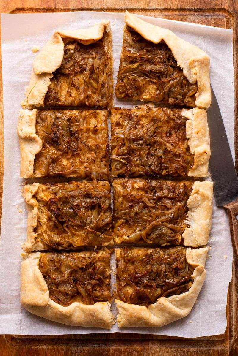 Cabbage and Onion Rustic Pie