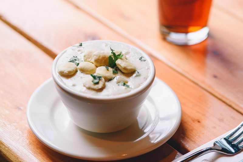 New England clam chowder