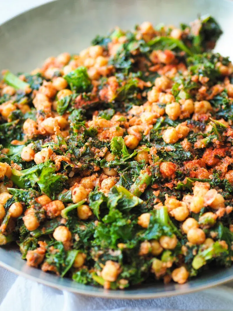 Smoky Paprika Chickpeas and Kale