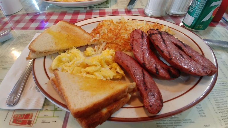 Reindeer Sausage and Eggs (Alaska)