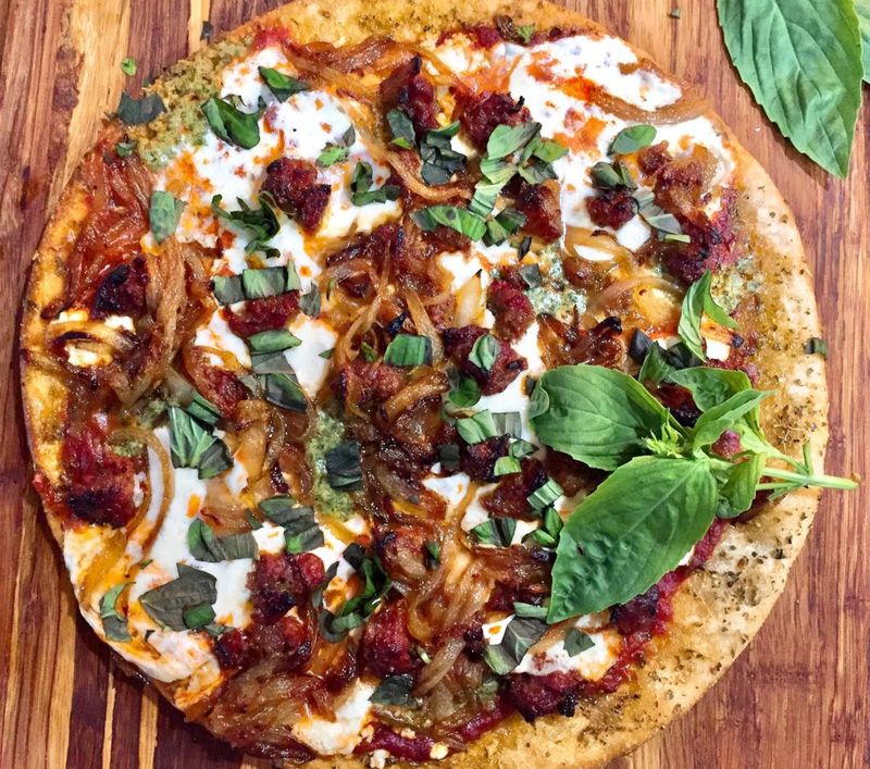 Sausage Pizza With Caramelized Onions