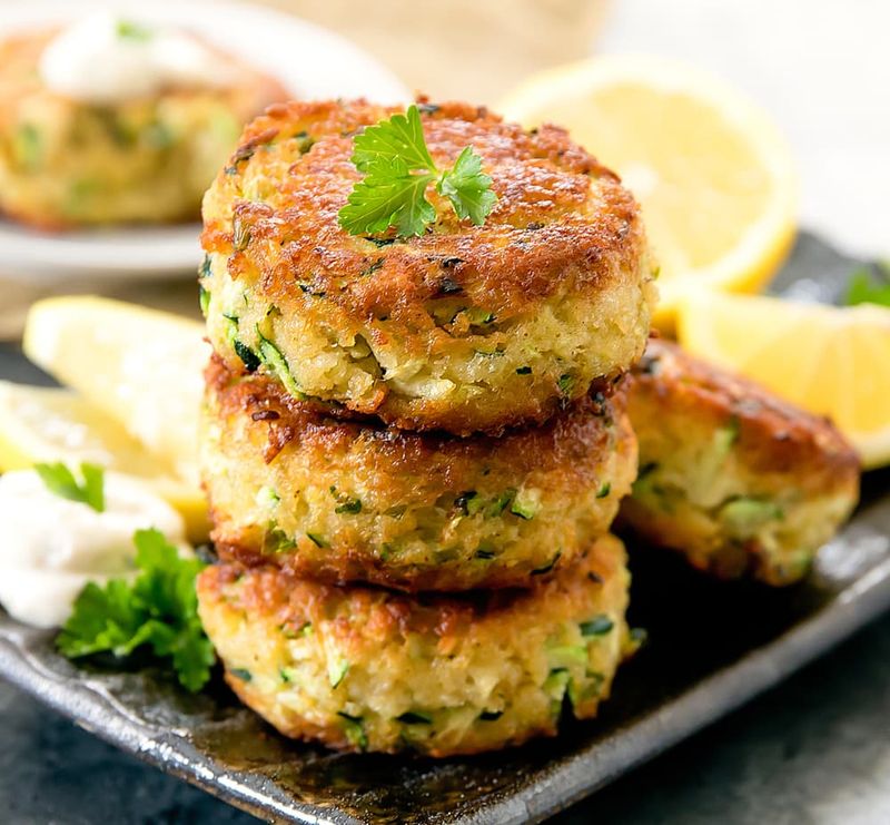 Zucchini Crab Cakes (Vegetarian)
