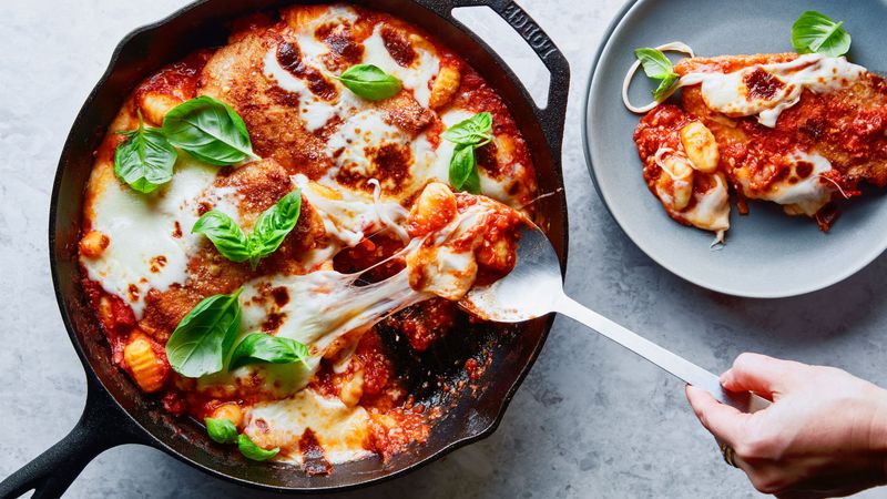 One Pan Chicken Parmesan Skillet