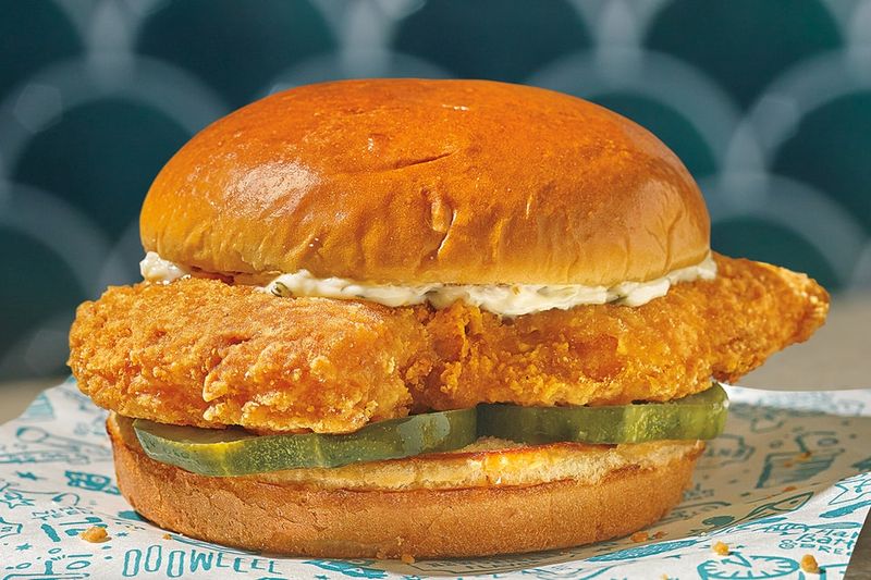 Popeyes Flounder Sandwich-inspired Build