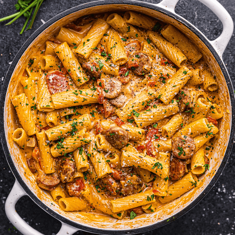One-Pan Sausage Pasta