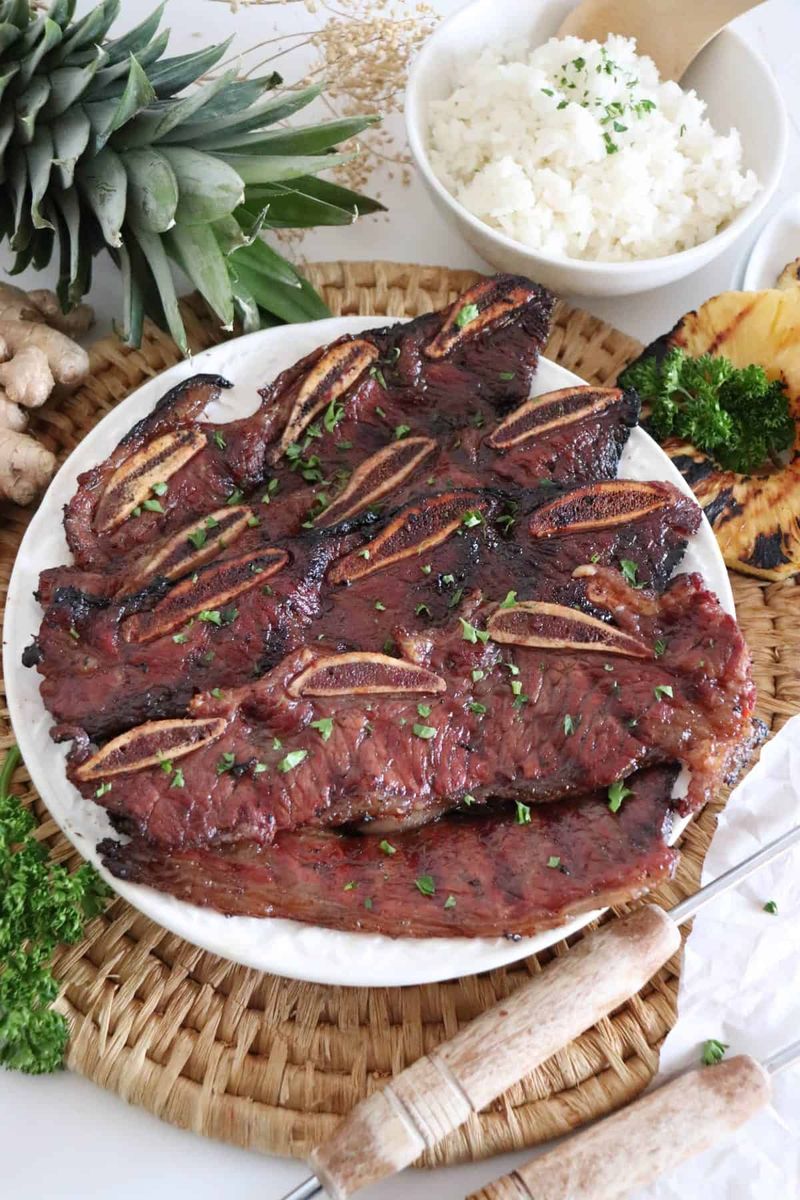 Hawaiian Style Short Ribs (Kalbi)