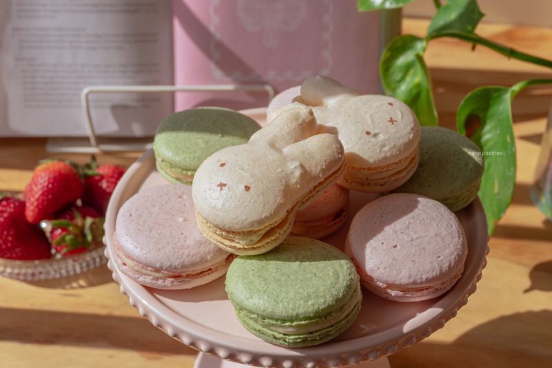 Pastel Macaron Basket