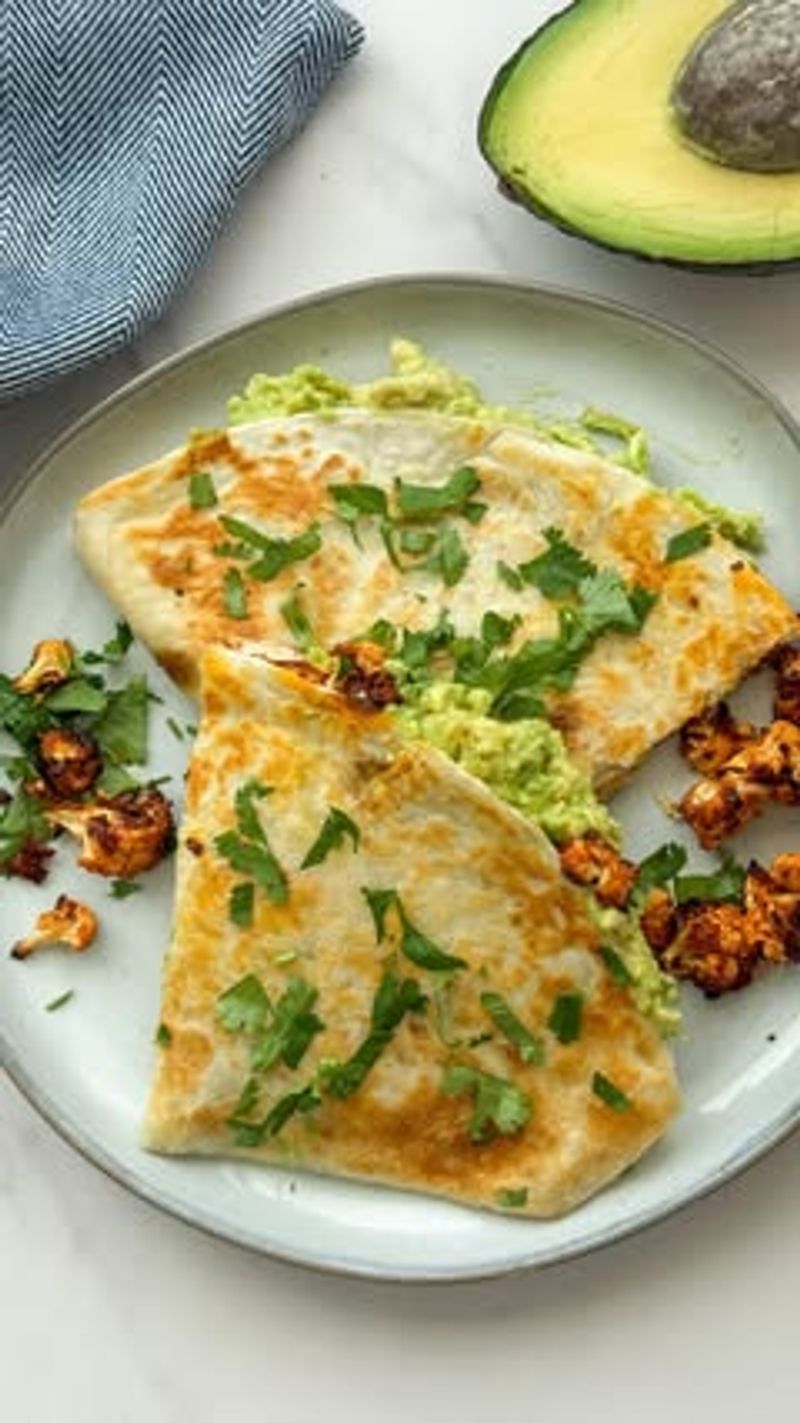 Cauliflower and Cheese Quesadillas