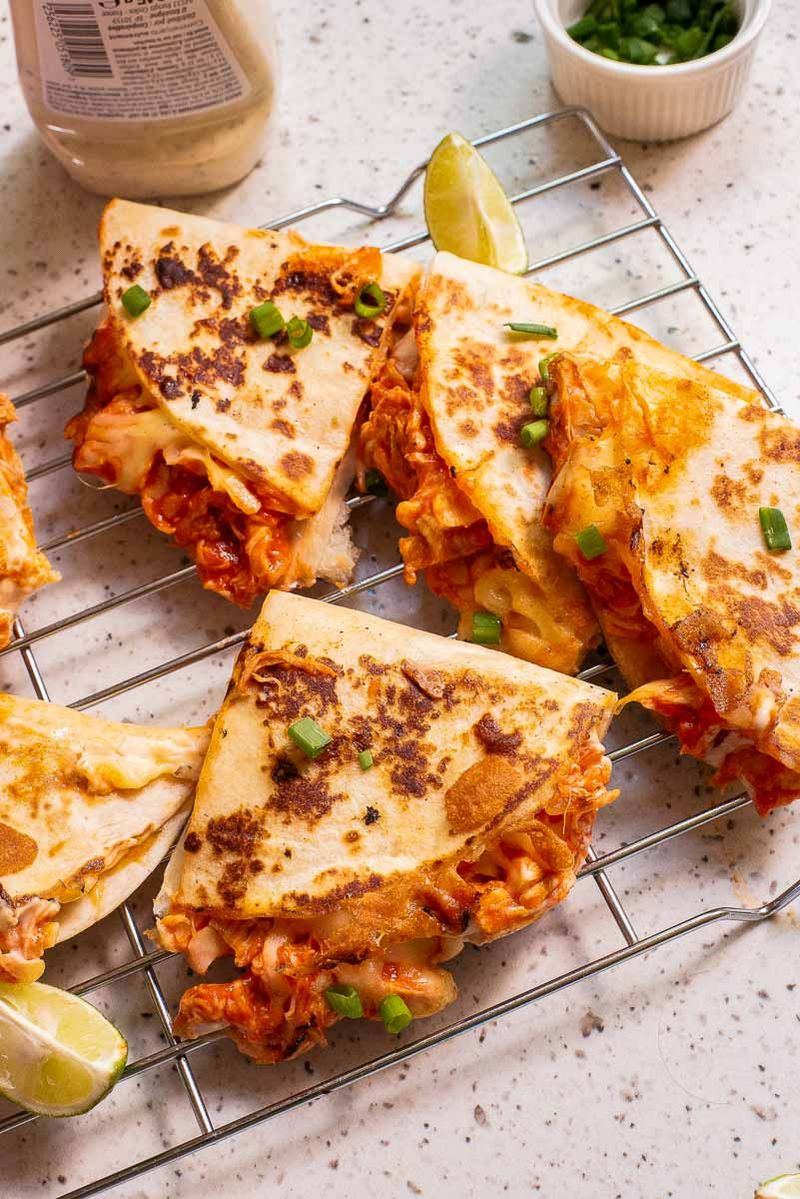 Turkey and Cheddar Quesadillas