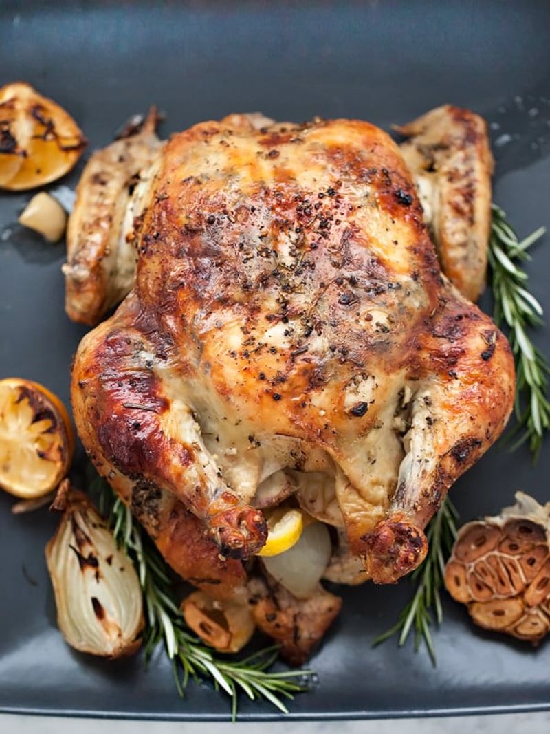 Roast Chicken with Lemon and Herbs