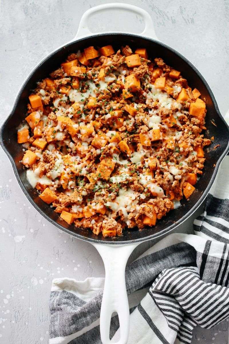 Turkey and Sweet Potato Skillet