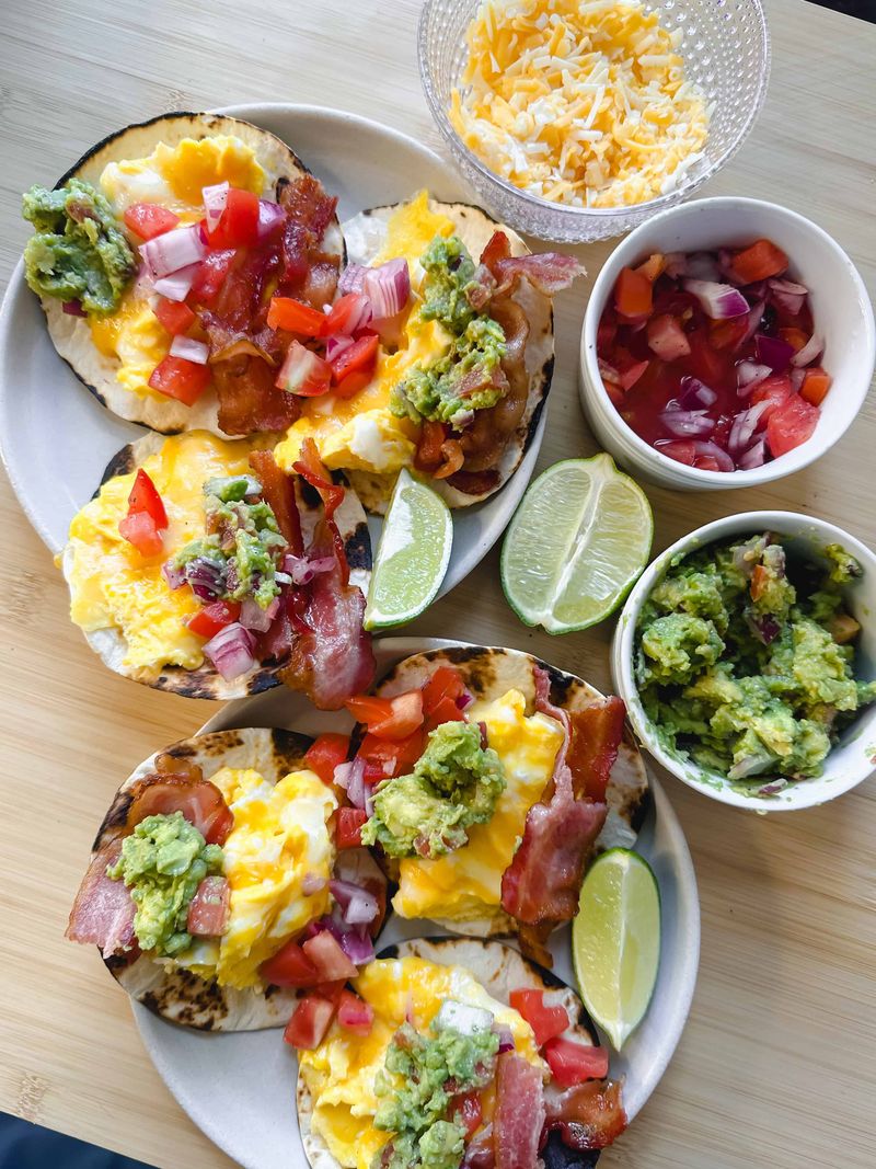 Breakfast-for-Dinner Tortilla Bites