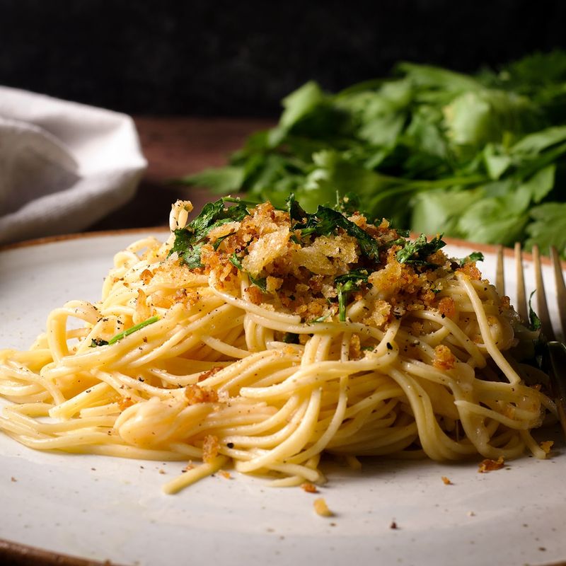 Buttered Noodles With Crispy Breadcrumbs