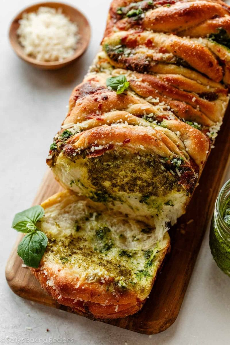 Pesto Mozzarella Twist Bread