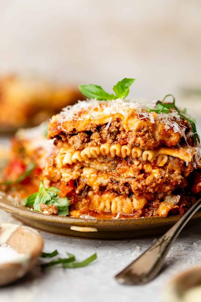 Cottage Cheese Lasagna Layer