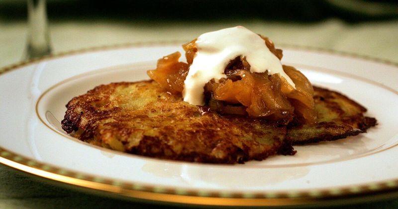 Potato Pancakes with Applesauce