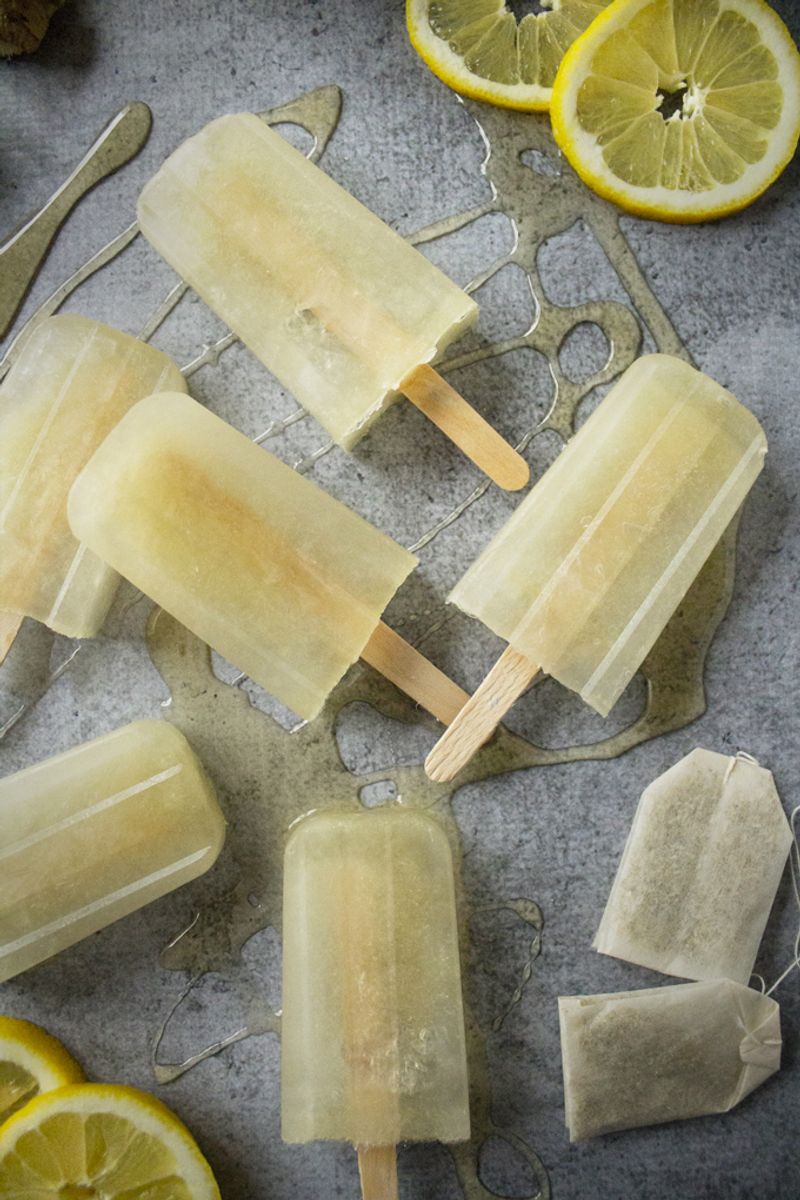Honey Lemon “Throat” Pops (Frozen)