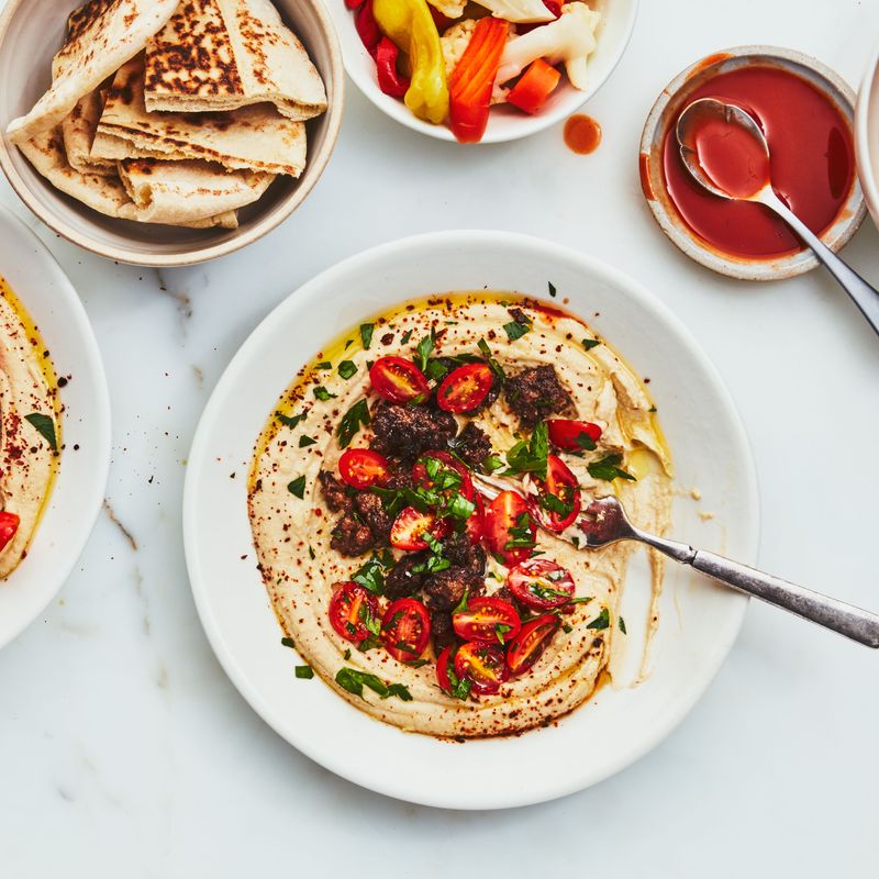 Winter Salad Hummus Bowls