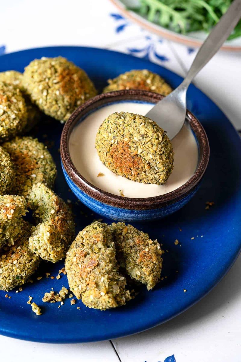 Mini Falafel With Tahini Sauce