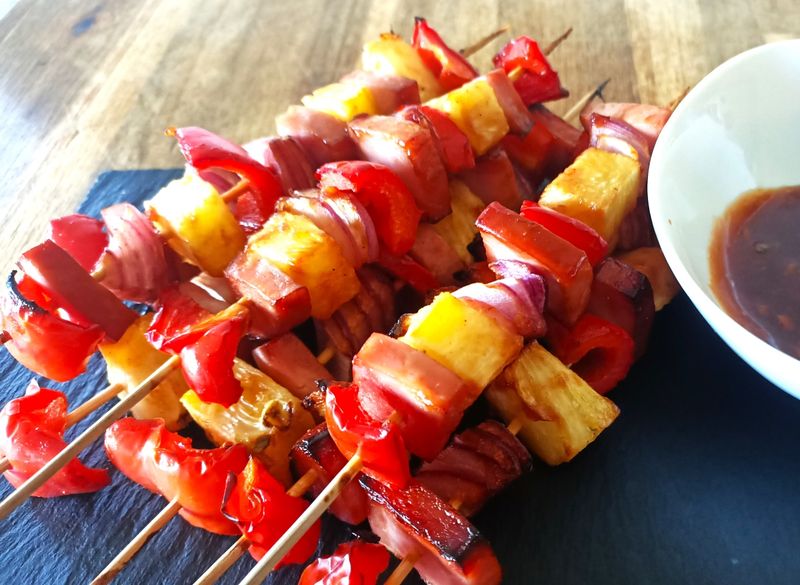 Ham and Pineapple Skewers