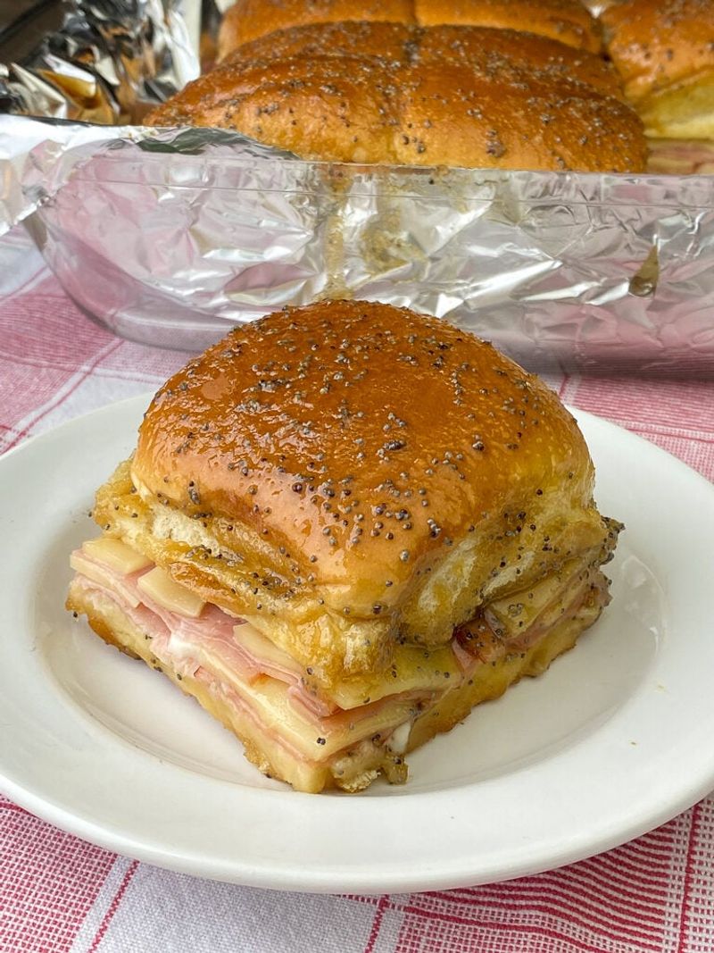 Ham and Swiss Pull-Apart Sliders