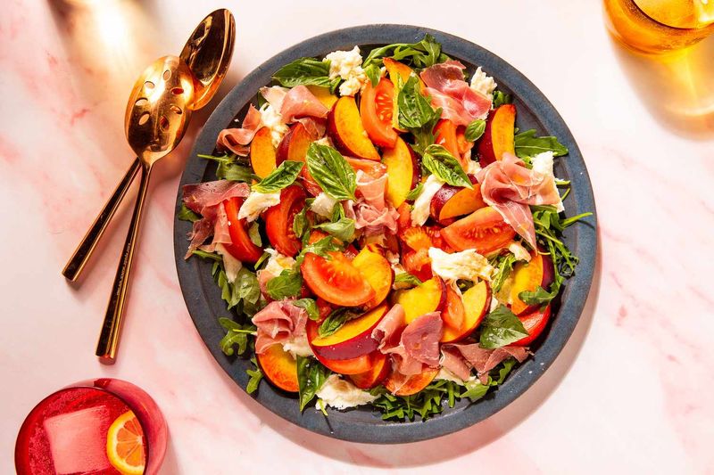 Peach and Prosciutto Salad