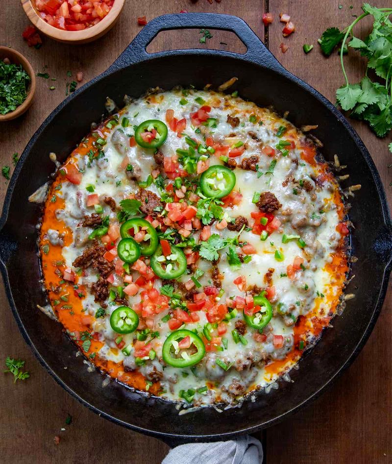 Cheesy Chorizo Queso Fundido