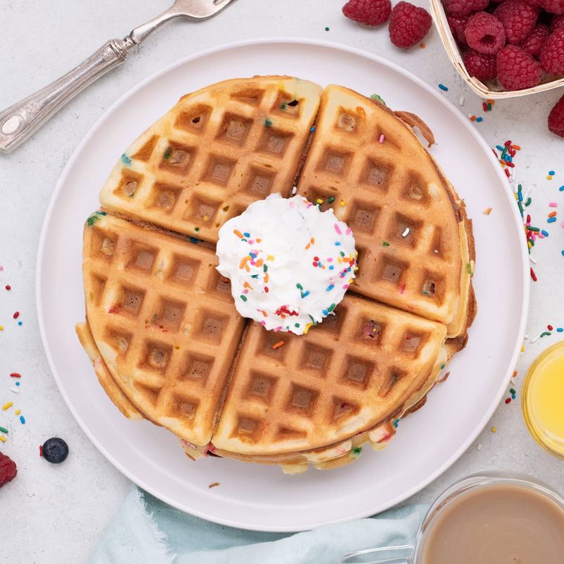 Cake Mix Waffles