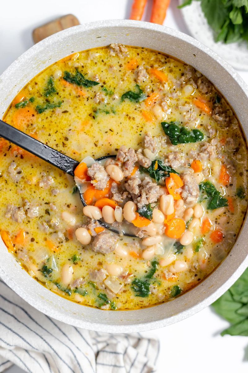 Sausage, Kale, and White Bean Soup