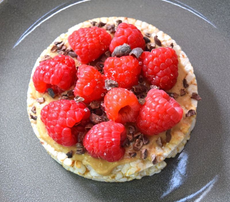 Berry And Almond Butter Rice Cakes