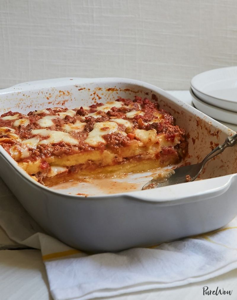 Italian Polenta and Beef Bake