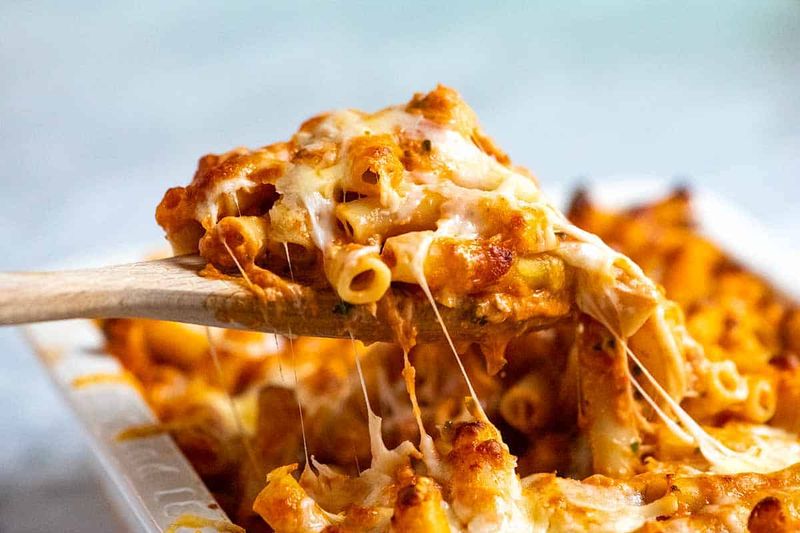 Baked Ziti with Extra Mozzarella