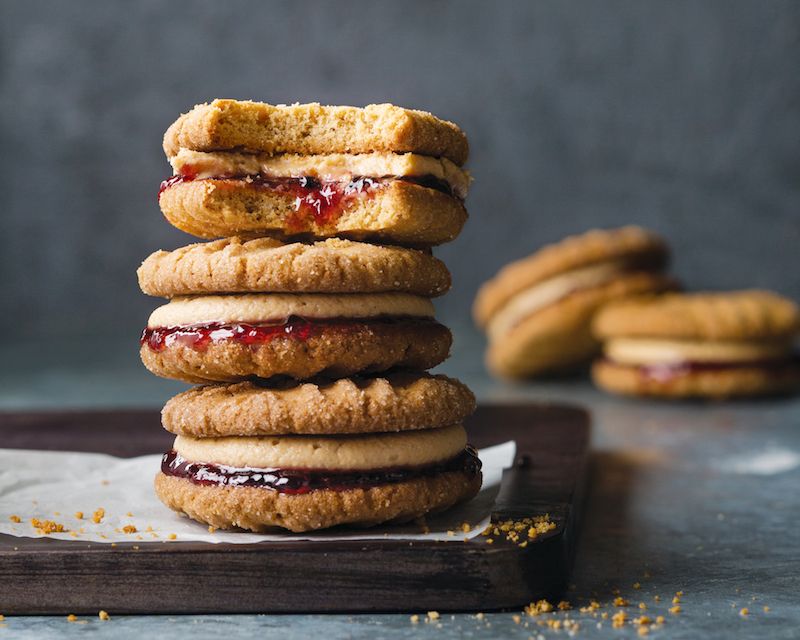 PB&J Cookie Sandwiches