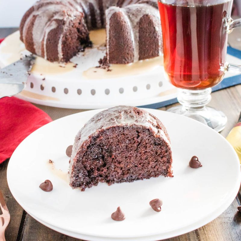 Mocha Fudge Bundt Cake