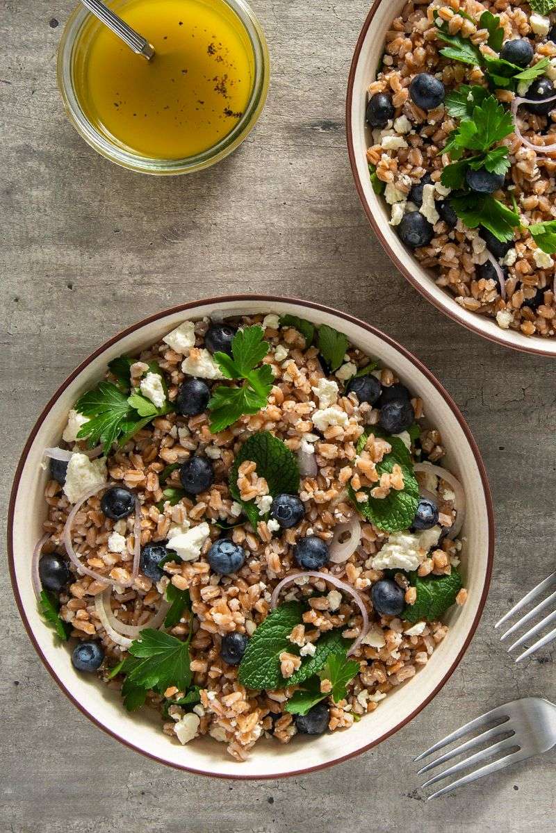 Lemon Blueberry Farro Salad