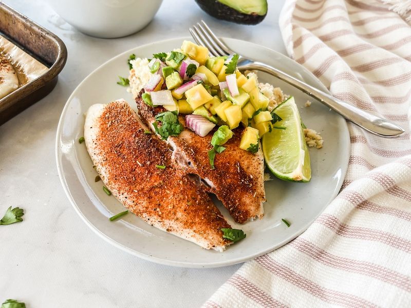 Baked Tilapia with Salsa