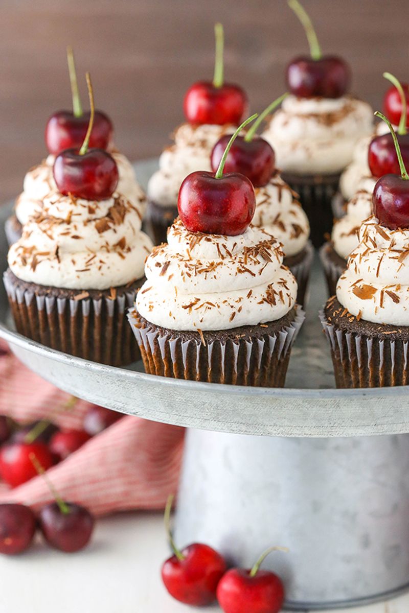 Black Forest Cherry Cupcakes