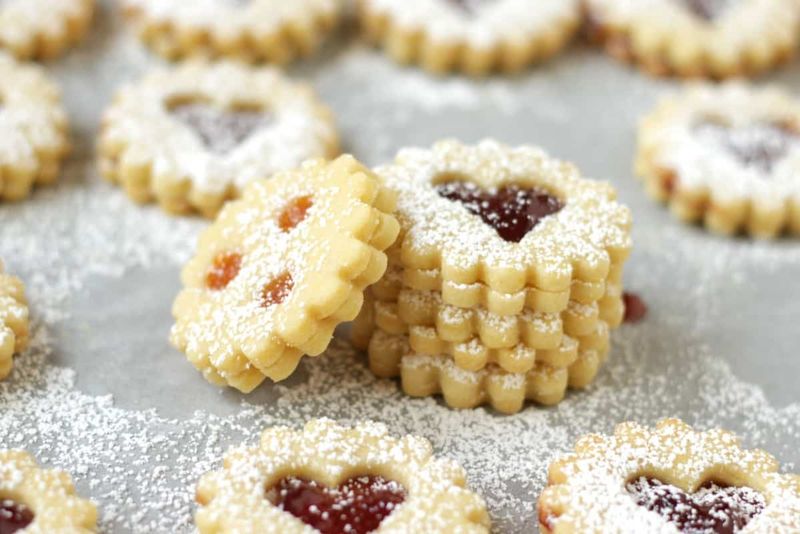 Linzer-style tarts or cookies