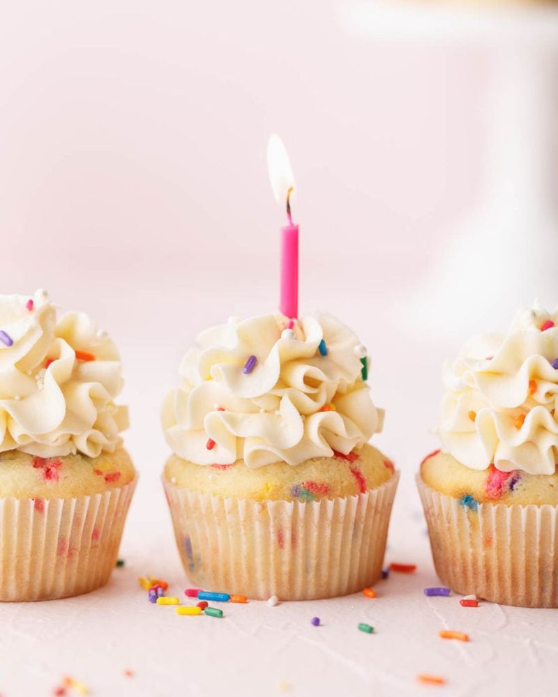 Confetti Birthday Cake Toppers