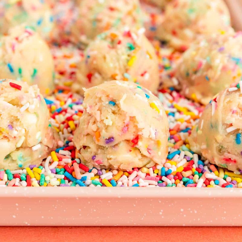 Sprinkle Cookie Dough Bites