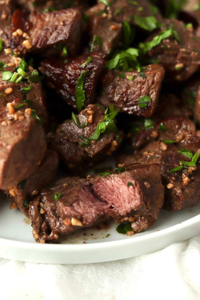Garlic Herb Steak Bites