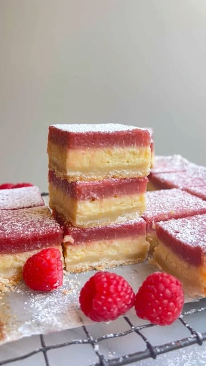 Lemon bars with a pink twist