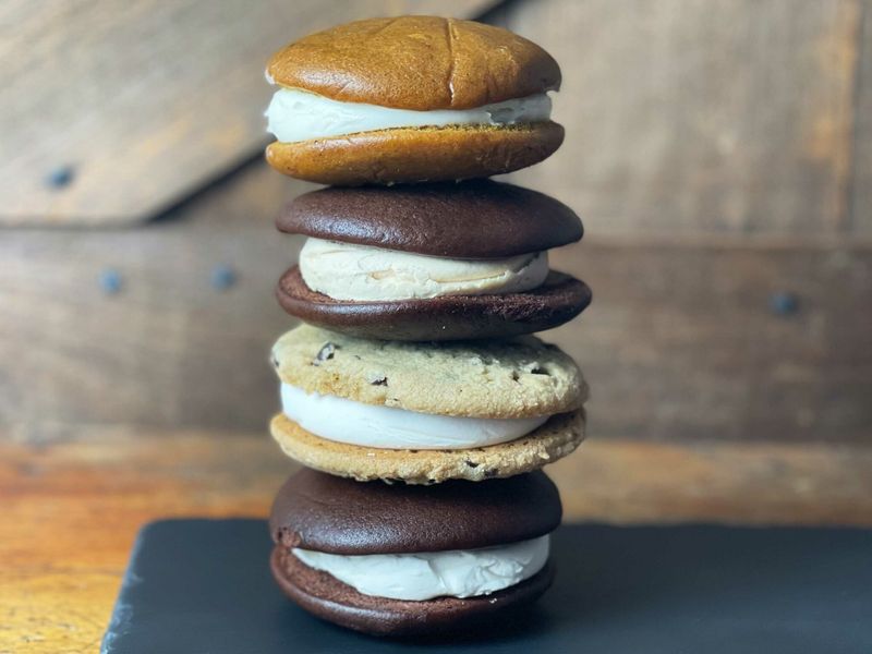 Whoopie Pies in a Brown Paper Sack