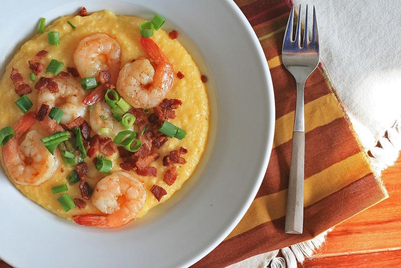 South Carolina — Shrimp and Grits with a Side of Greens