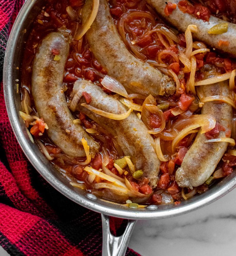 Sausage And Tomato Skillet