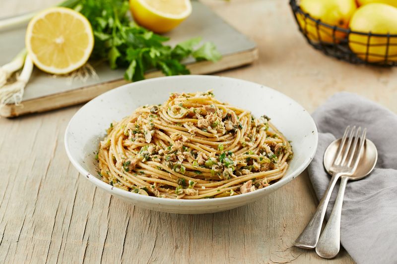 Tuna Pasta With Capers And Lemon