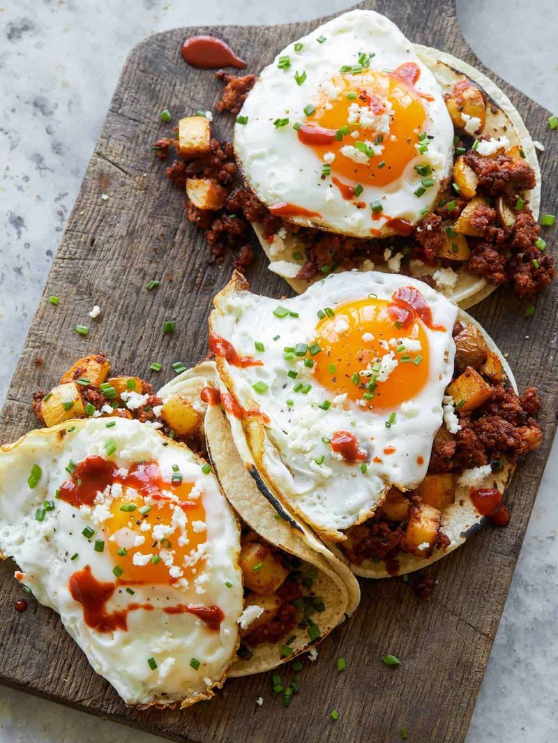 Breakfast Tacos, Extra Egg