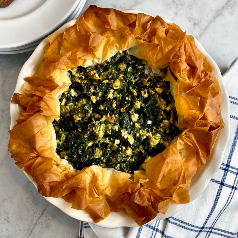 Mixed Greens and Herb Pie