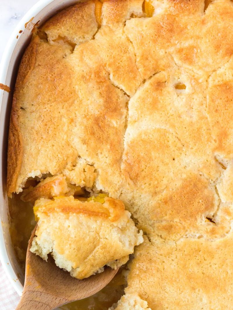 Peach Cobbler Biscuit Squares