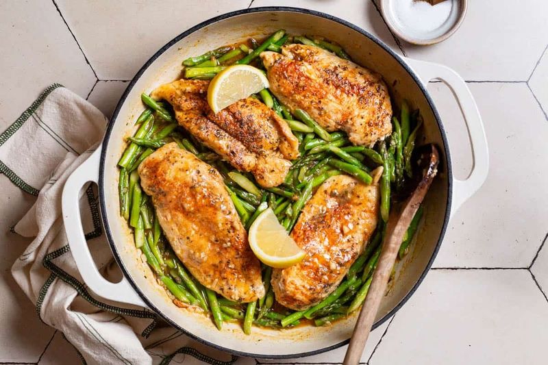 Italian Dressing Chicken and Asparagus